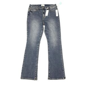 NWT Daze Denim Blossom Jeans Womens 31 Blue High Rise Flare Stretch Stitch Fix